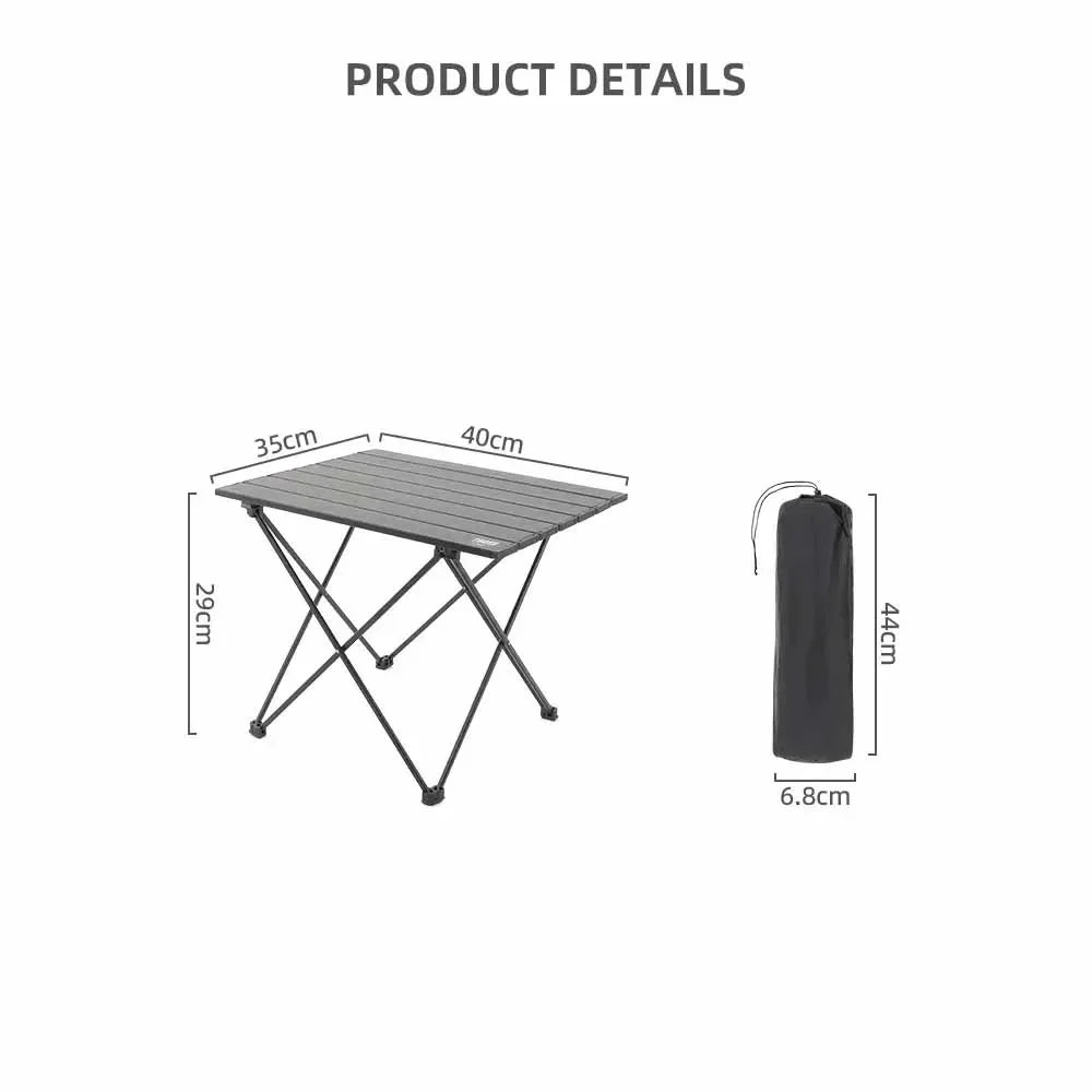TARKA Outdoor Campingtisch klappbar – ultraleichter & tragbarer Aluminiumtisch – faltbar, stabil & wetterfest – ideal für Picknick, BBQ, Festival & Reisen