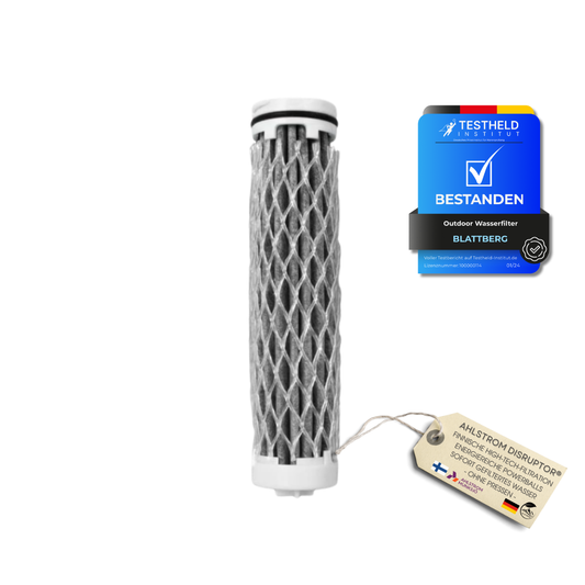 Outdoor Wasserfilter Ersatzfilter für Blattberg Wasserfilterflasche – Hochleistungs-Ersatzkartusche mit bis zu 500L Filterkapazität | Ideal für Camping, Wandern & Reisen