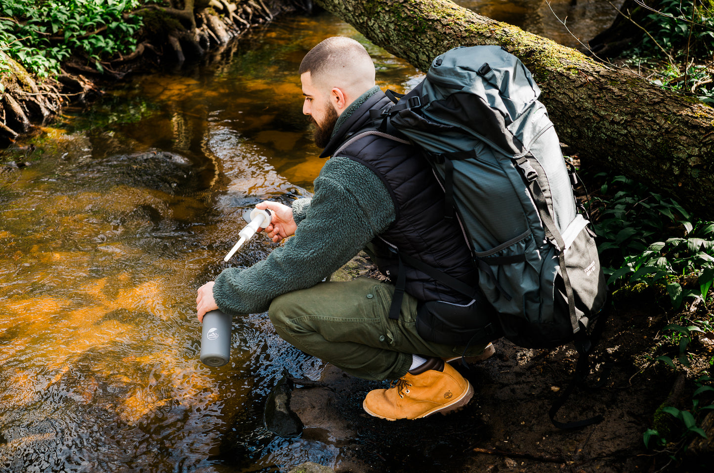 Outdoor Wasserfilter Flasche aus Edelstahl