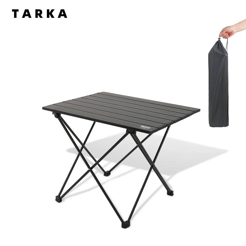 TARKA Outdoor Campingtisch klappbar – ultraleichter & tragbarer Aluminiumtisch – faltbar, stabil & wetterfest – ideal für Picknick, BBQ, Festival & Reisen