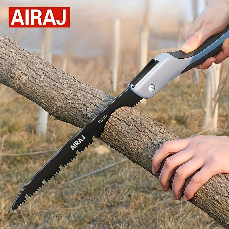 AIRAJ Klappsäge – Faltbare Handsäge für Holz, Äste & Garten – Ideal für Camping, Bushcraft & Outdoor
