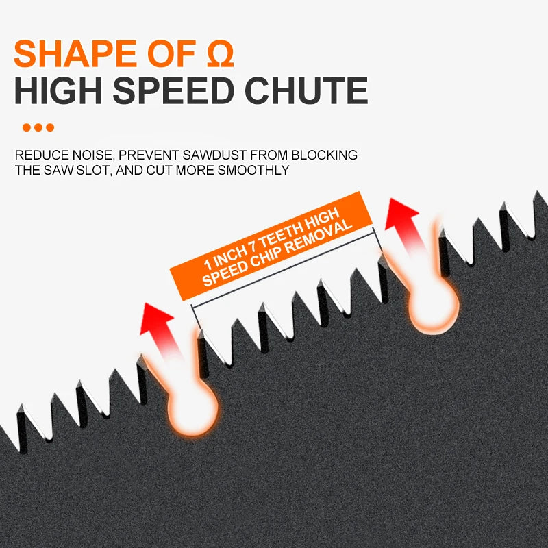 AIRAJ Klappsäge – Faltbare Handsäge für Holz, Äste & Garten – Ideal für Camping, Bushcraft & Outdoor