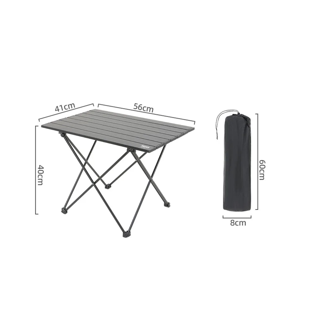 TARKA Outdoor Campingtisch klappbar – ultraleichter & tragbarer Aluminiumtisch – faltbar, stabil & wetterfest – ideal für Picknick, BBQ, Festival & Reisen