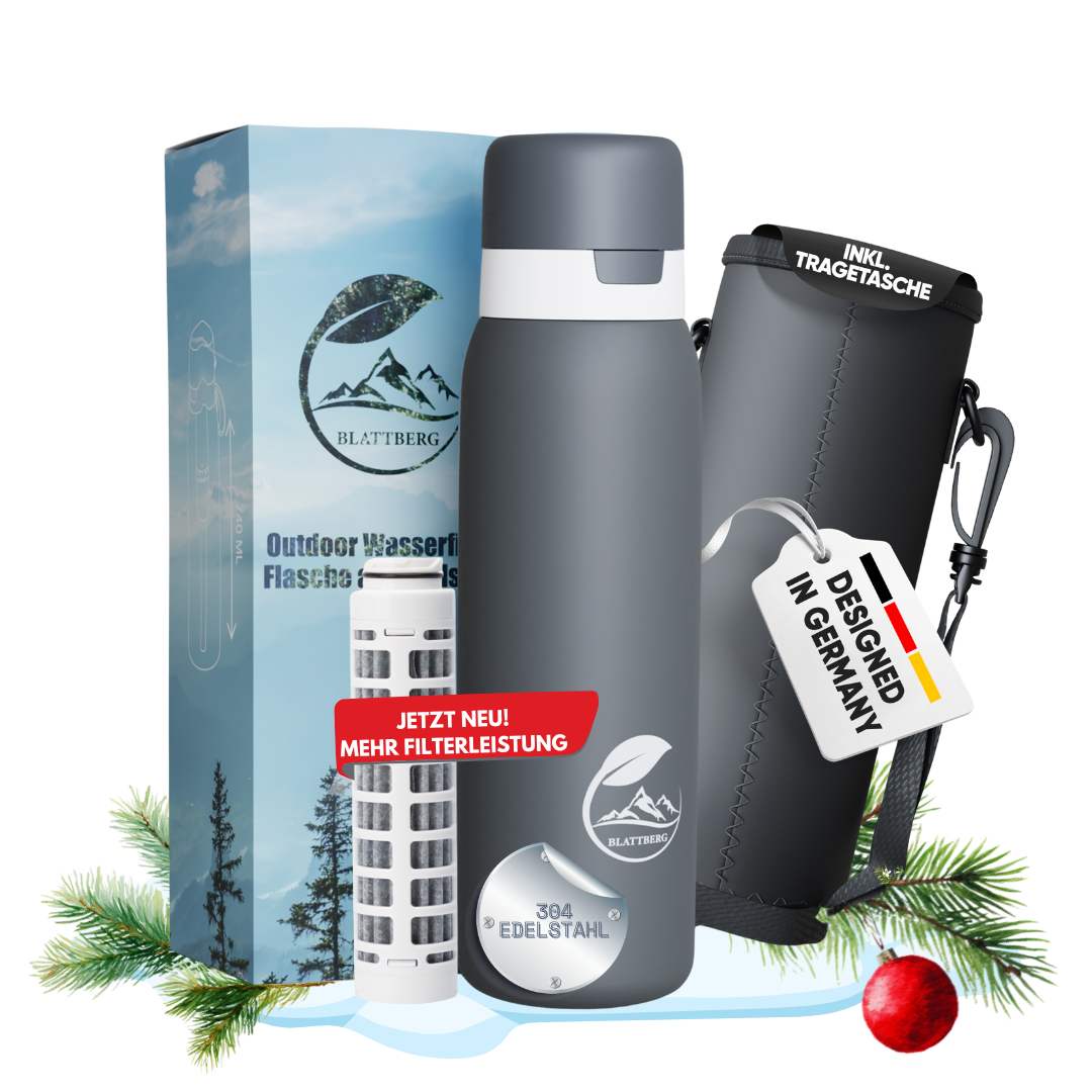 Outdoor Wasserfilter Flasche aus Edelstahl