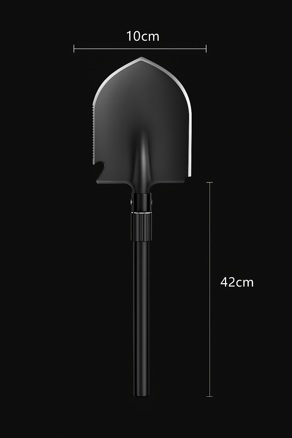 Faltbare Outdoor Schaufel aus Manganstahl – 3-in-1 Survival Tool für Camping, Bushcraft & Abenteuer